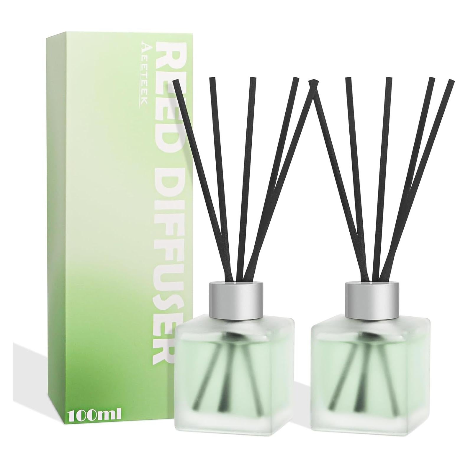 Difusor de caña Aeeteek 100 ml Sal Marina y Limón - Set 2 Paquetes