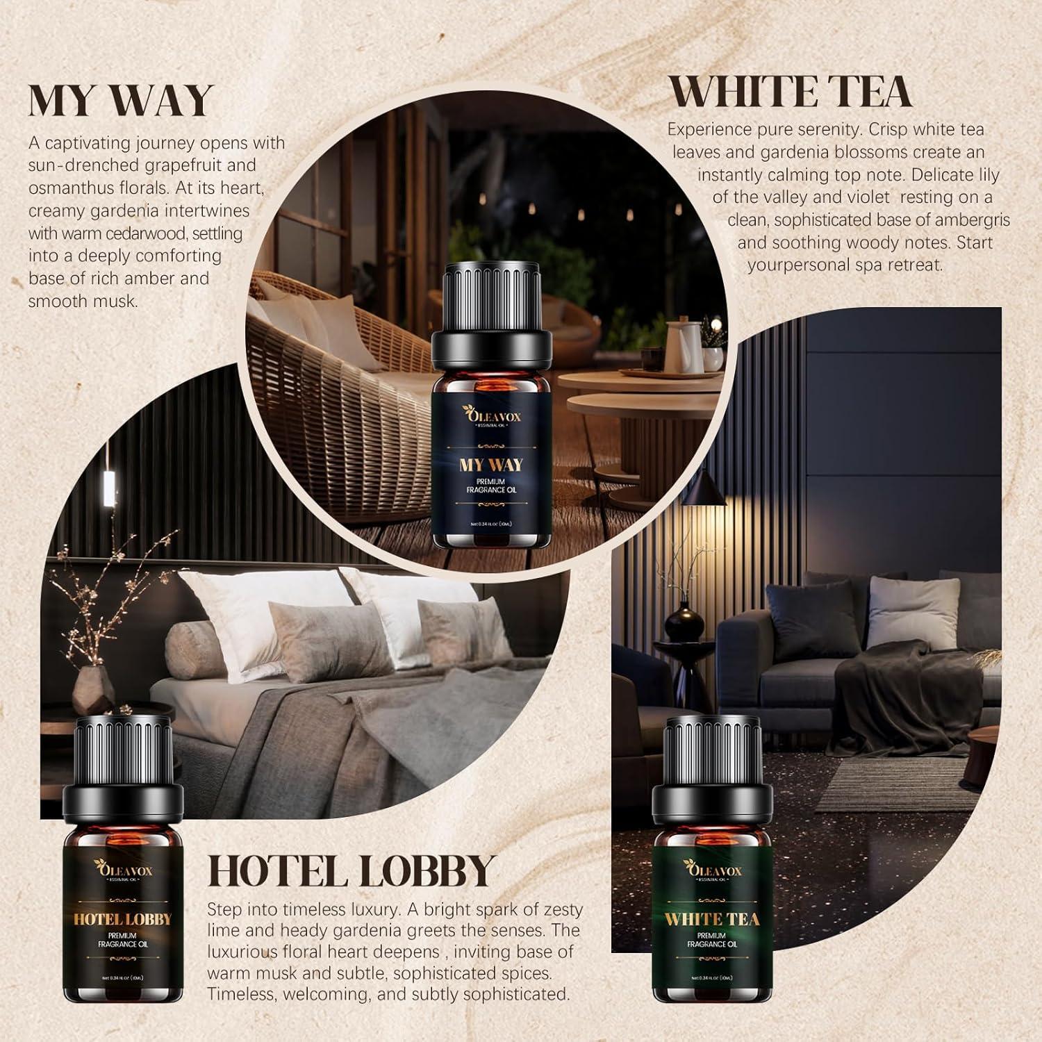 Juego de Aceites Esenciales OleaVox - 6 Fragancias de Lujo