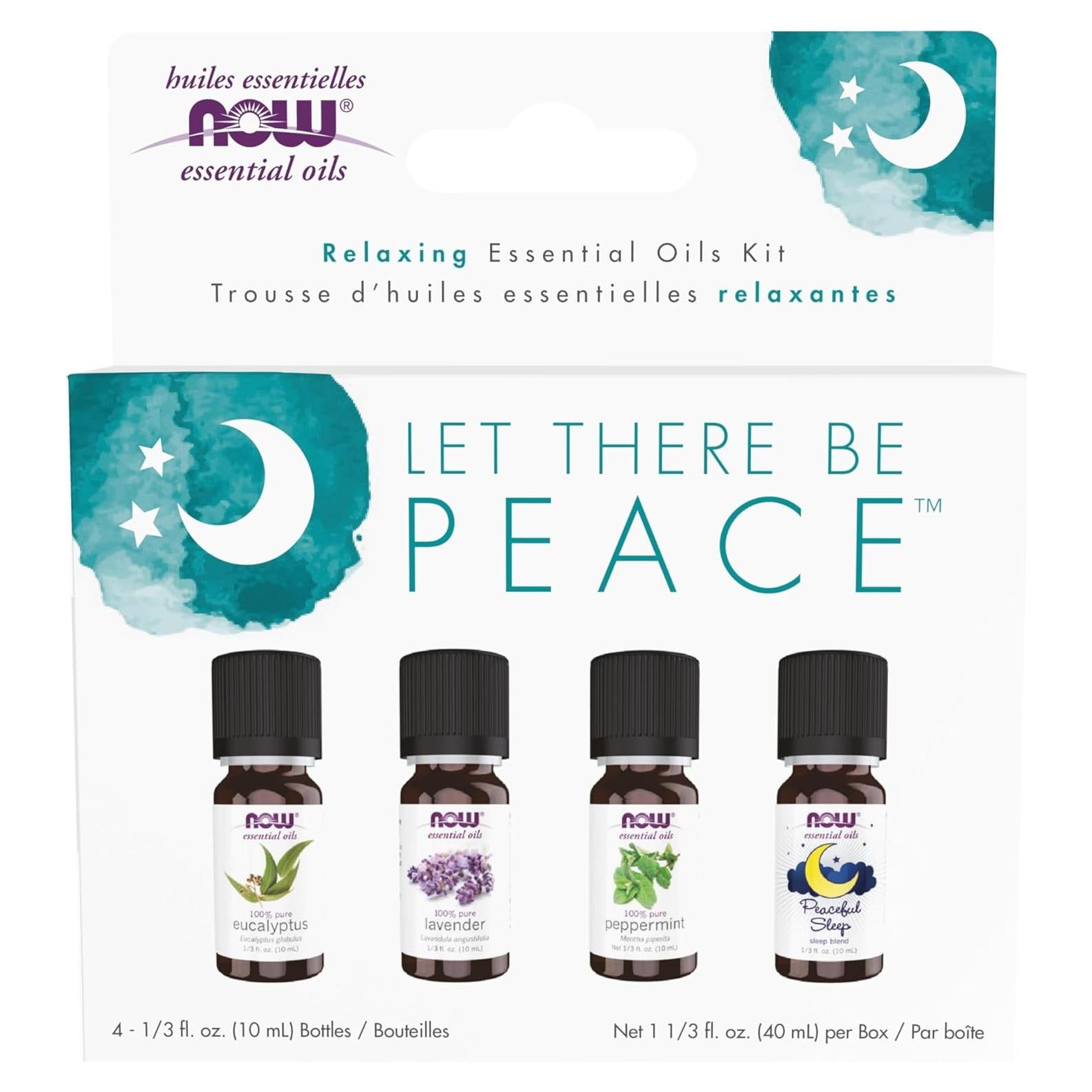 Kit de Aceites Esenciales Relajantes Now Foods 38.6 mL