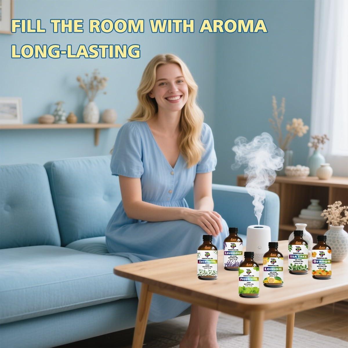 Juego de Aceites Esenciales GV77ZF - 6 Botellas 120 ml