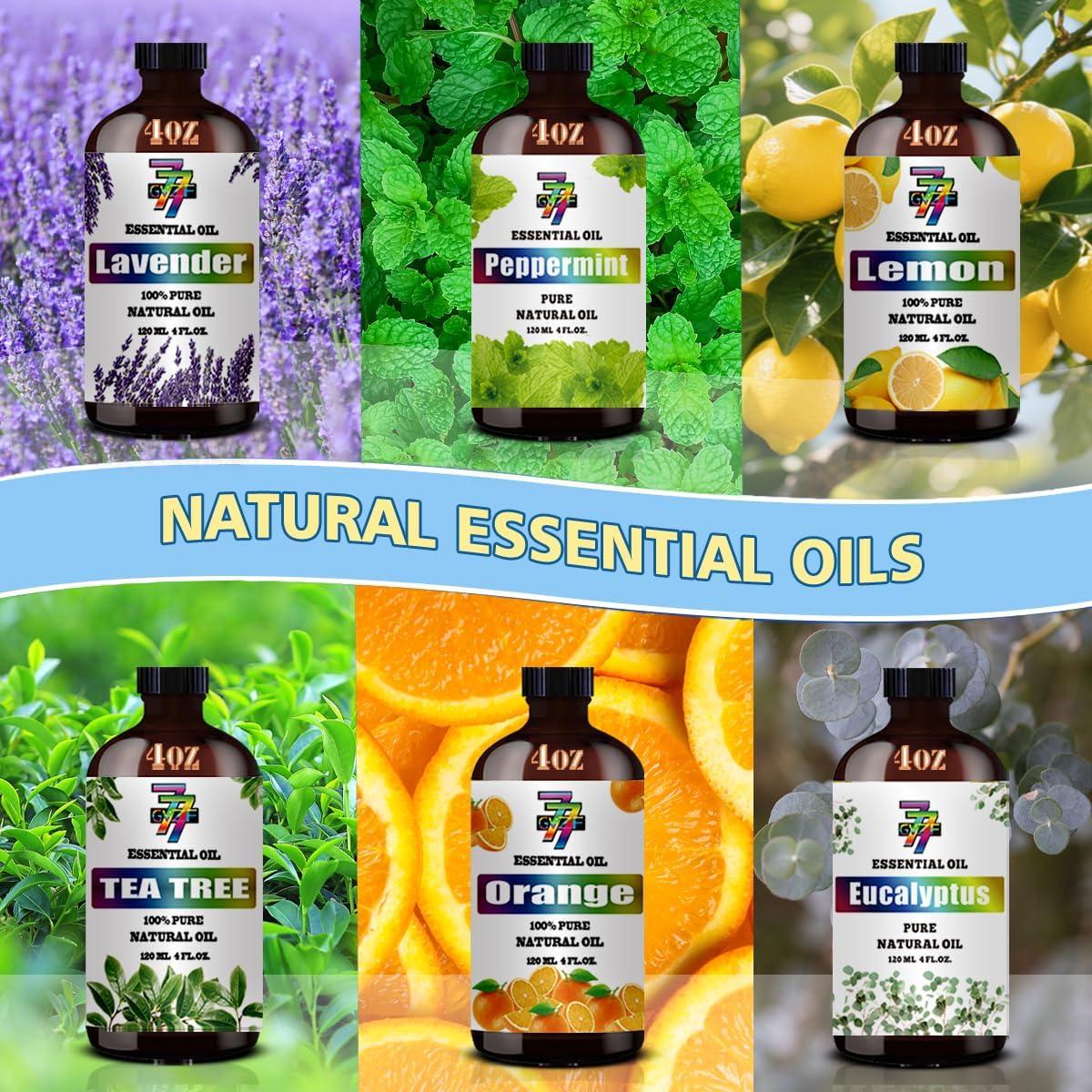 Juego de Aceites Esenciales GV77ZF - 6 Botellas 120 ml