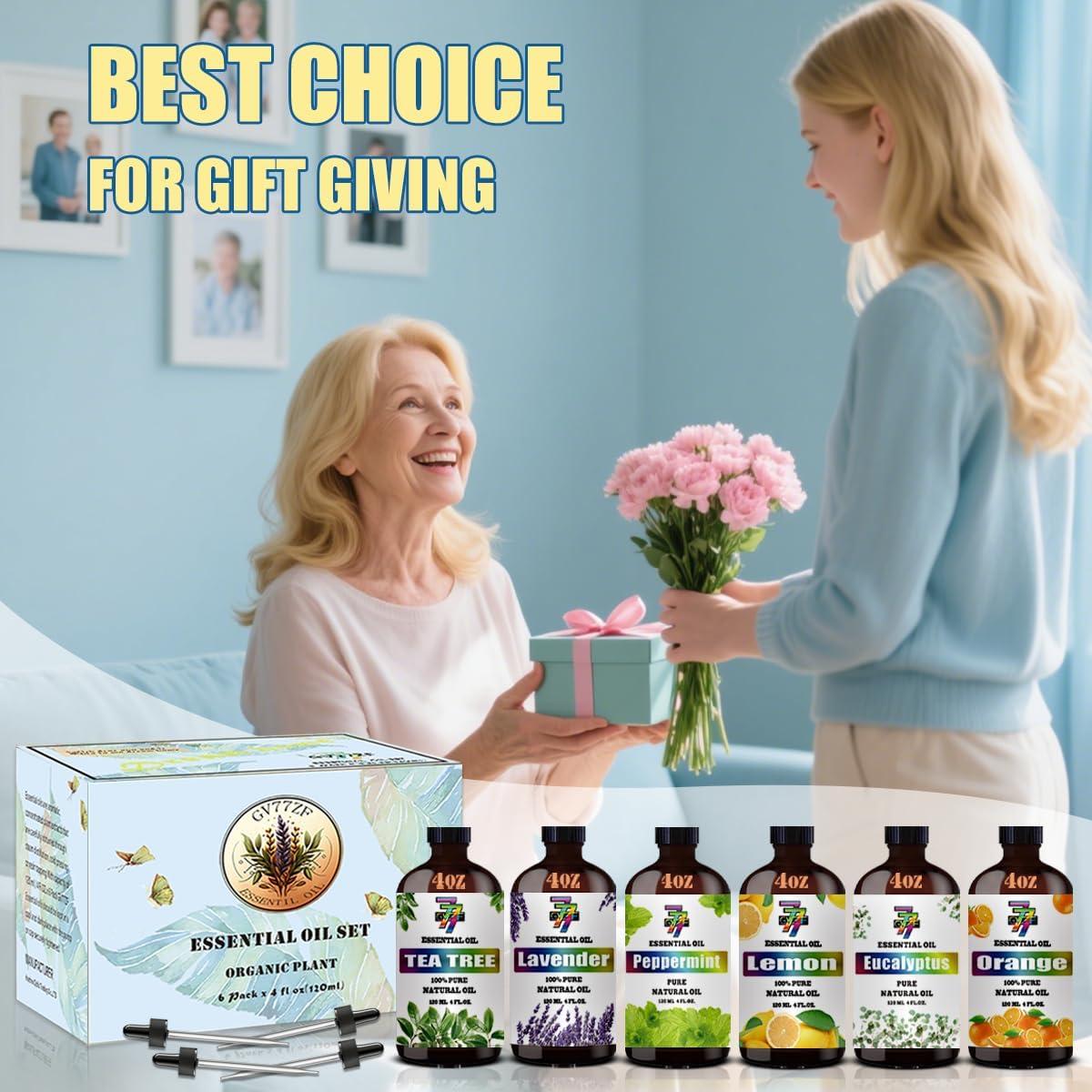 Juego de Aceites Esenciales GV77ZF - 6 Botellas 120 ml