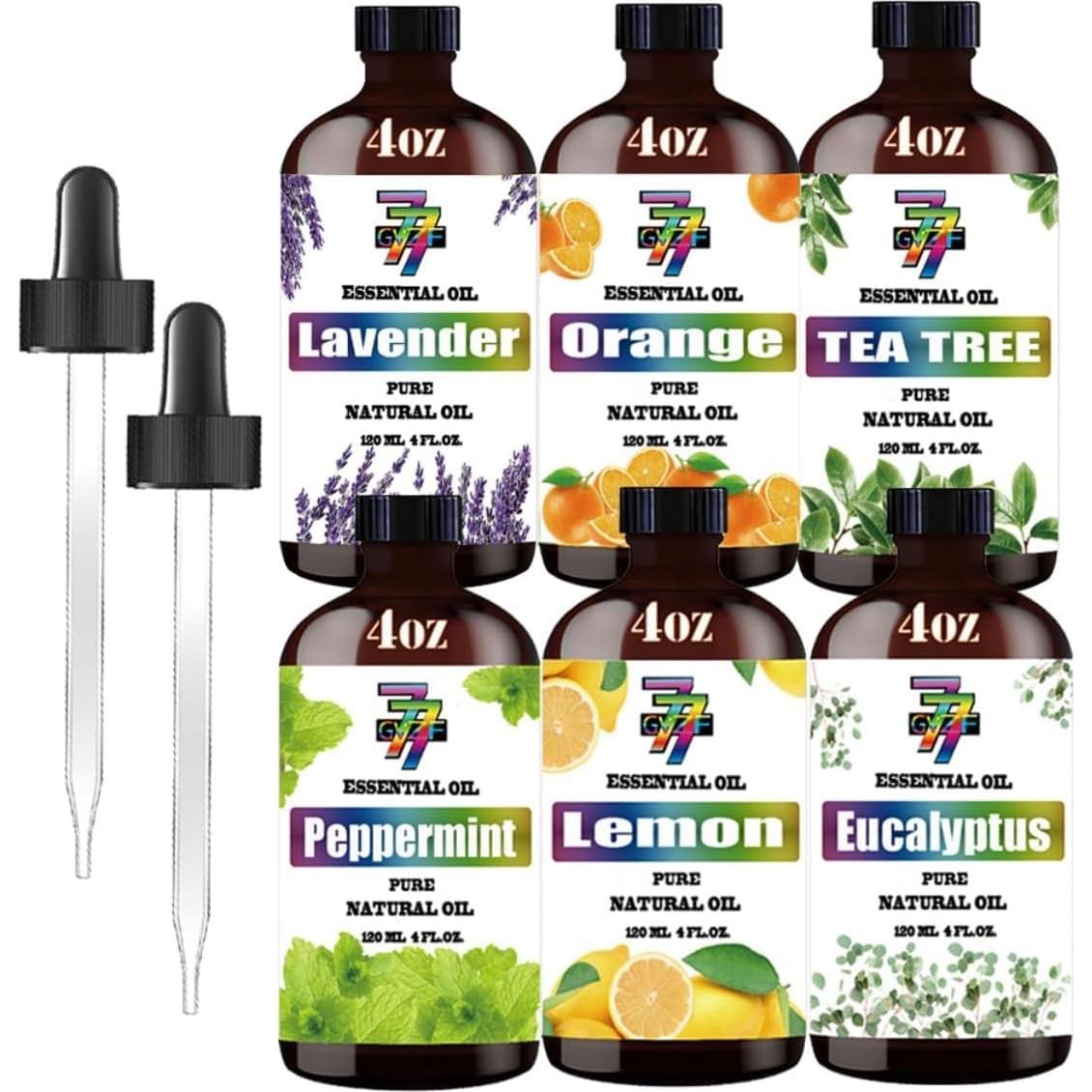 Juego de Aceites Esenciales GV77ZF - 6 Botellas 120 ml