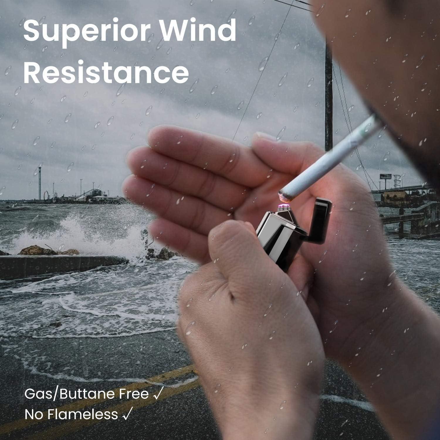 Encendedor Eléctrico Recargable Anglink Triple Arco a Prueba de Viento