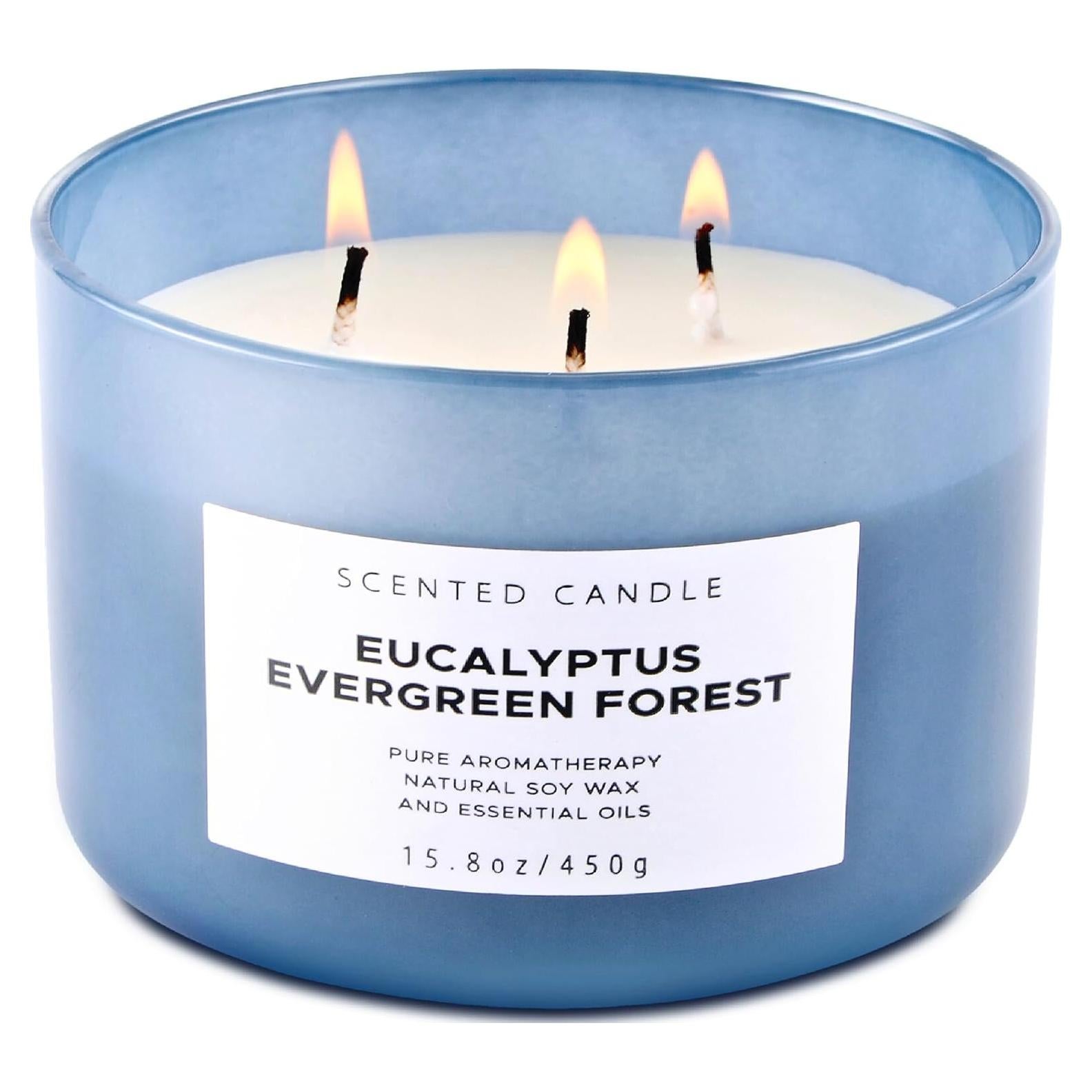 Vela de Soja 3 Mechas Eucalipto Bosque Perpetuo 448 g