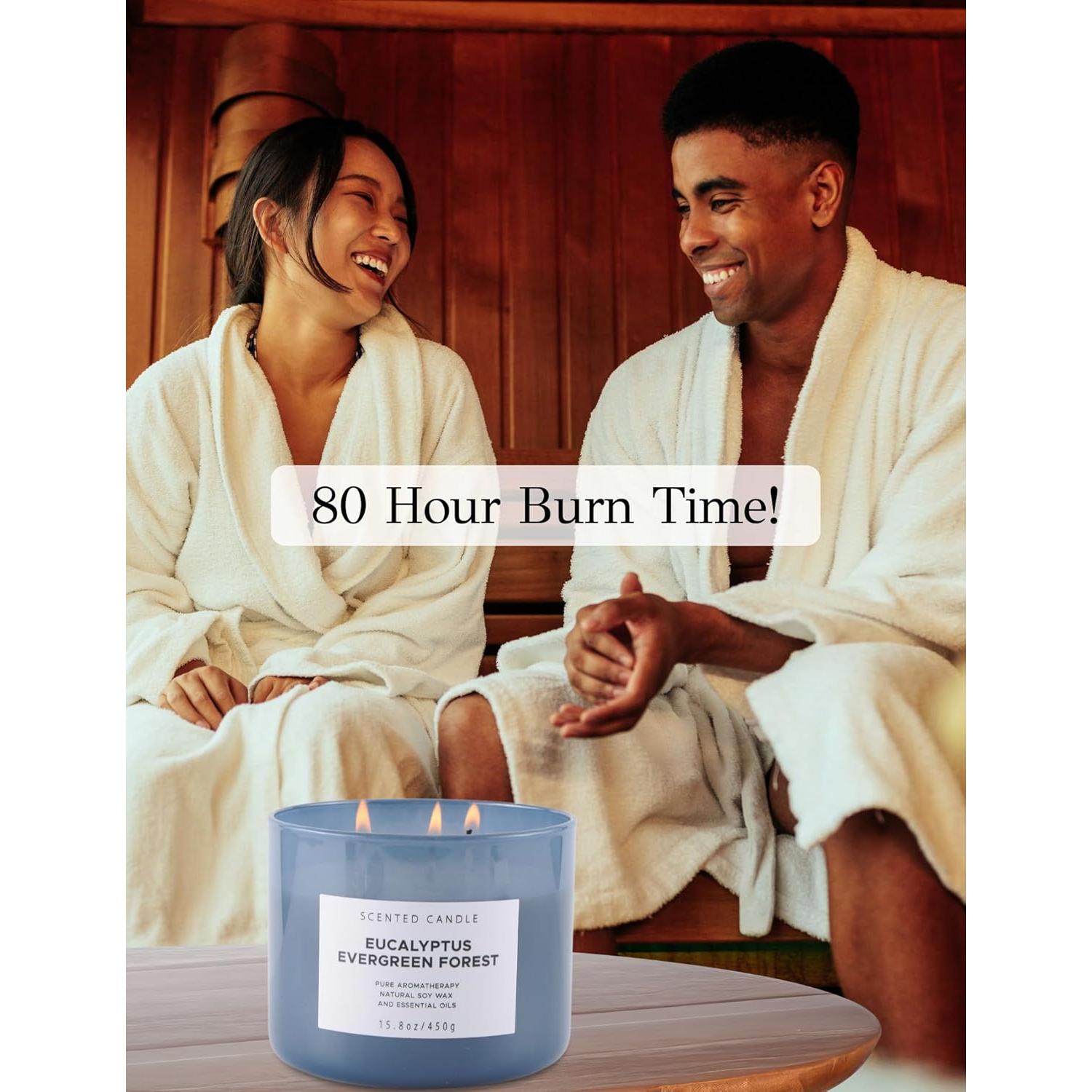 Vela de Soja 3 Mechas Eucalipto Bosque Perpetuo 448 g