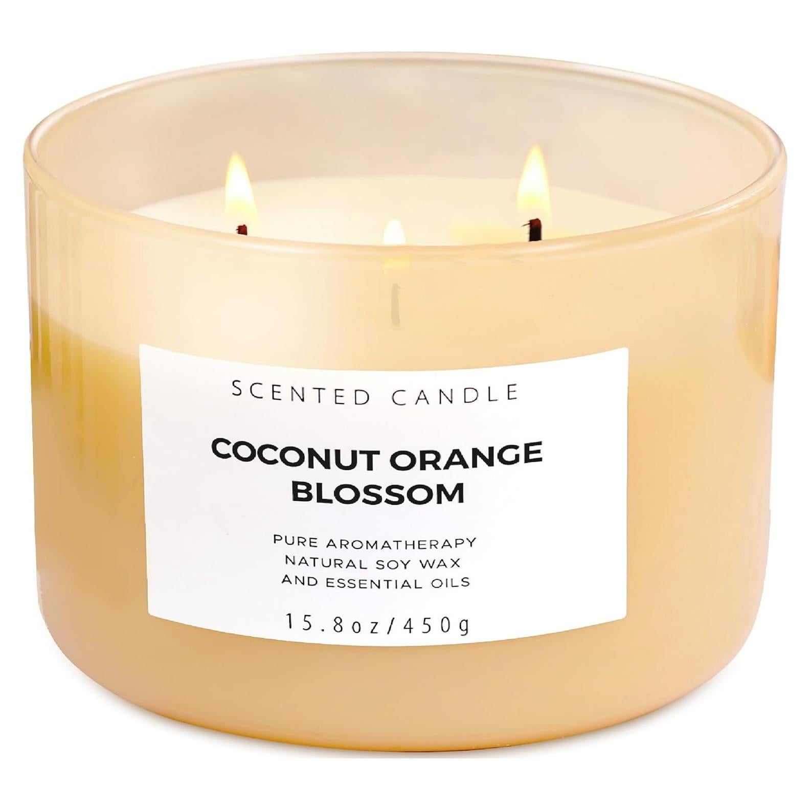 Vela Aromática de 3 Mechas T&H Coco y Flor de Naranjo 448 g