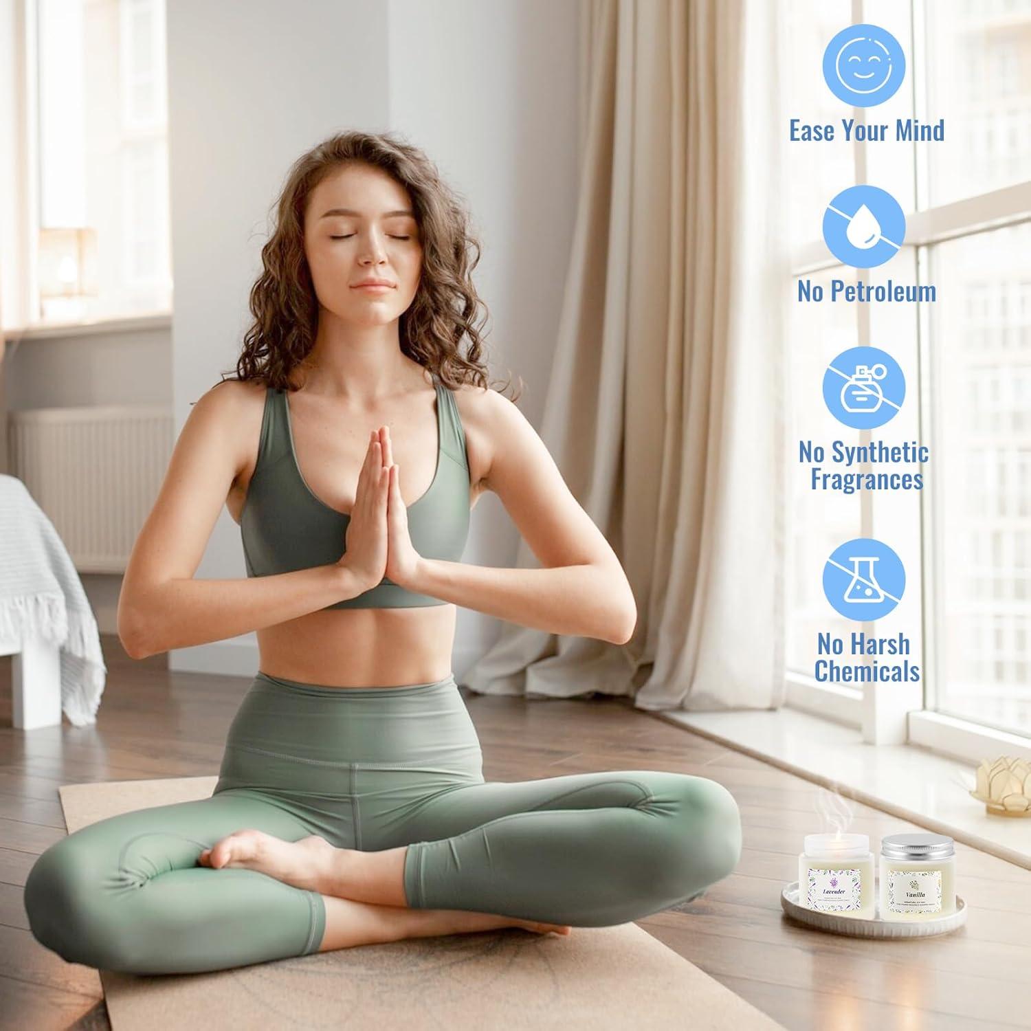 Set de 5 Velas Aromáticas BlissfulOasis - Cera de Soya Natural