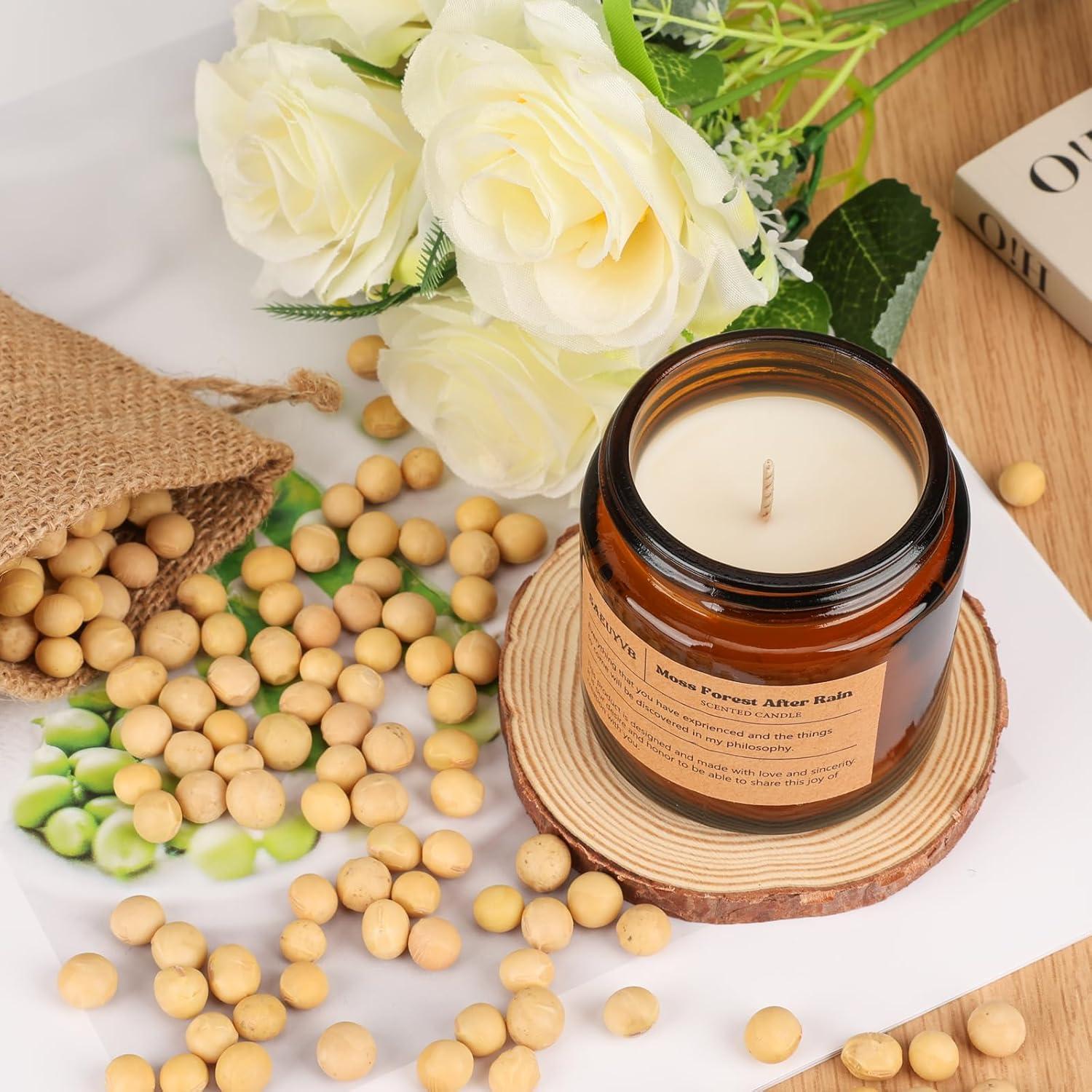 Set de 12 Velas Aromáticas de Soja SAEUYVB - 20 horas