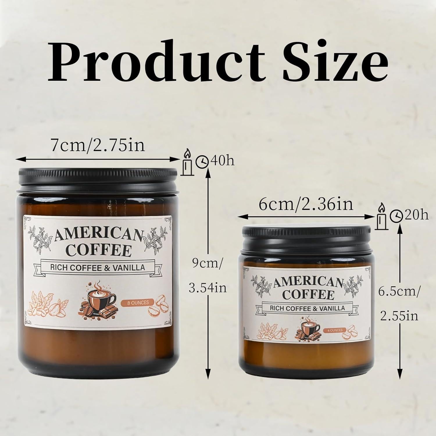 Vela Aromática de Soja Yushan - 113g Café Americano