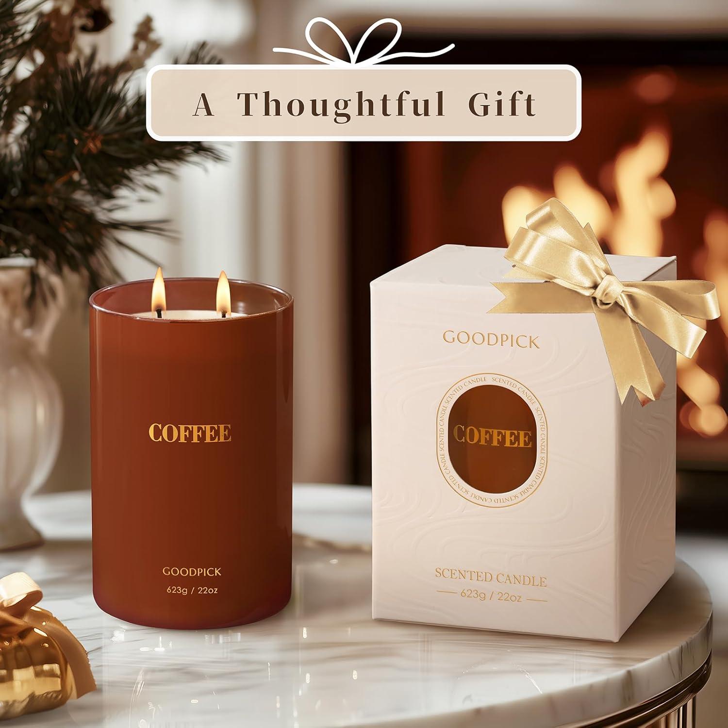 Vela Aromática de Soja Goodpick 622 g Café 120 Horas Quema