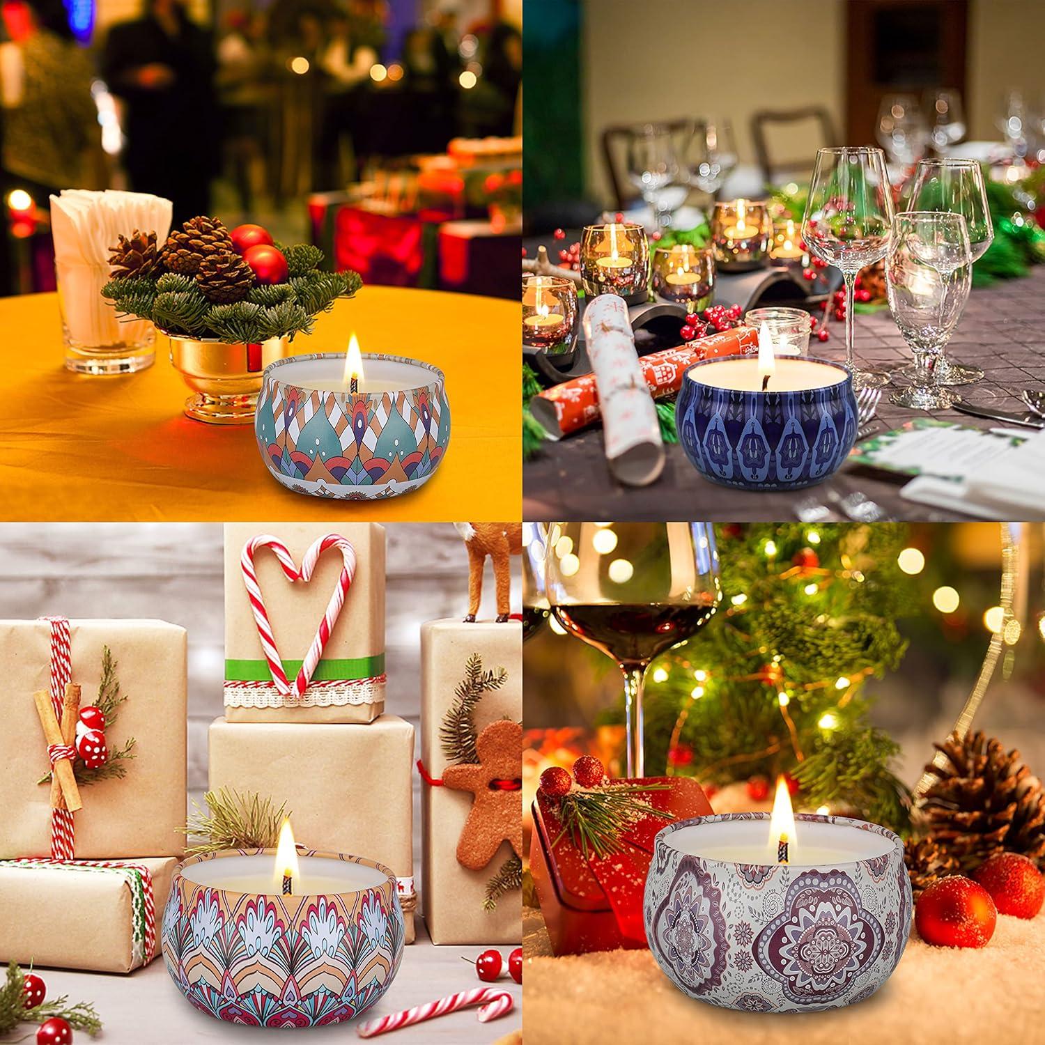 Conjunto de 12 Velas Aromatizadas JXDLSQ de Cera de Soja