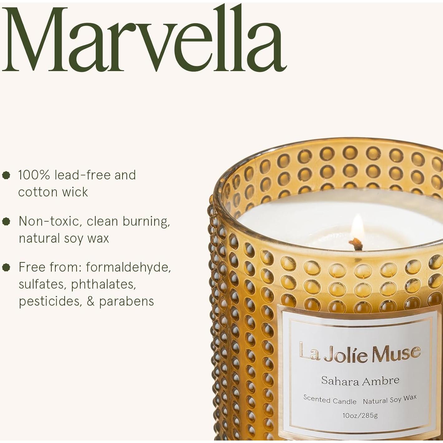 Vela de Soja LA JOLIE MUSE Ámbar del Sahara 10 oz