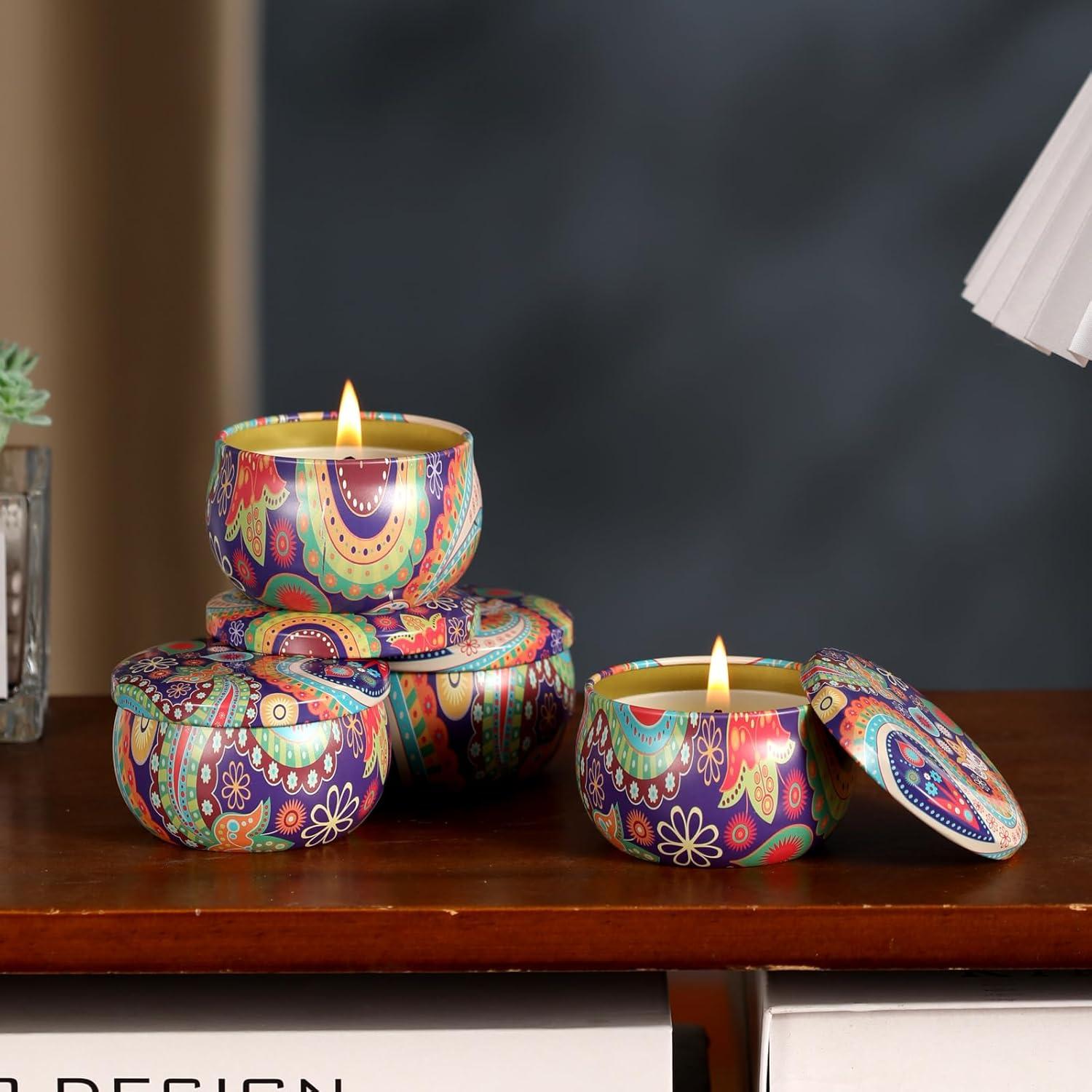 Juego de Velas Aromáticas Kedtui 16 Pack Cera de Soja Natural