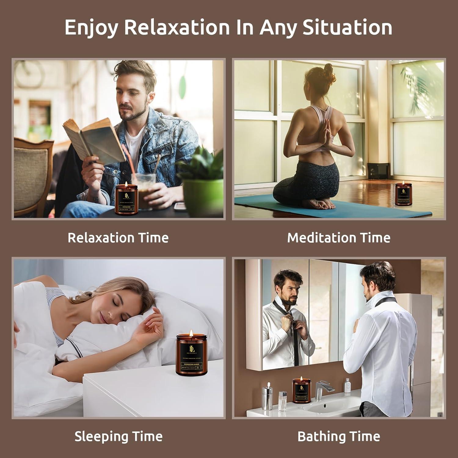 Juego de Velas Aromáticas Soja Dreamy Dewla 4 Paquete 198g