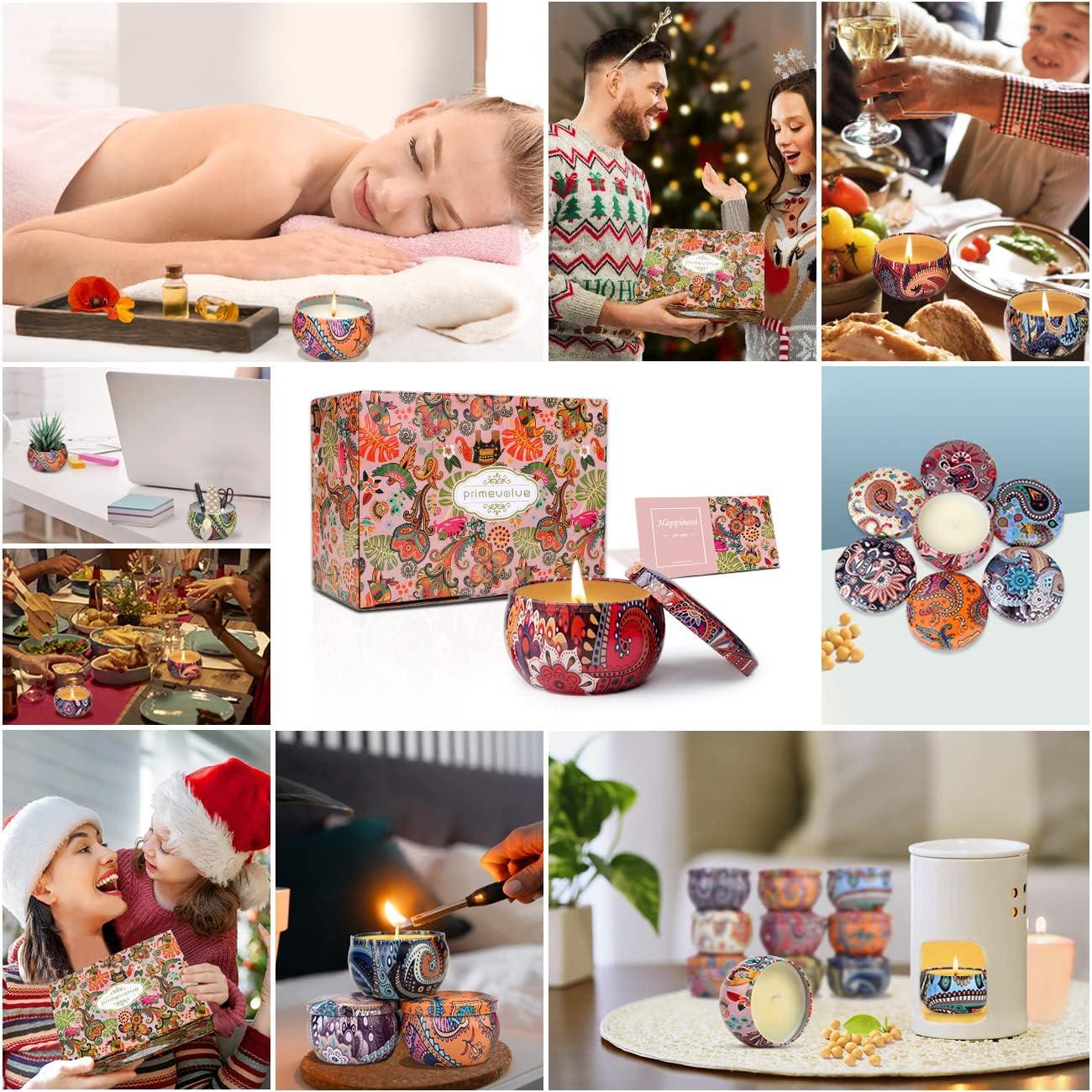 Juego de 12 Velas Aromáticas de Soja Primevolve - 70.9g