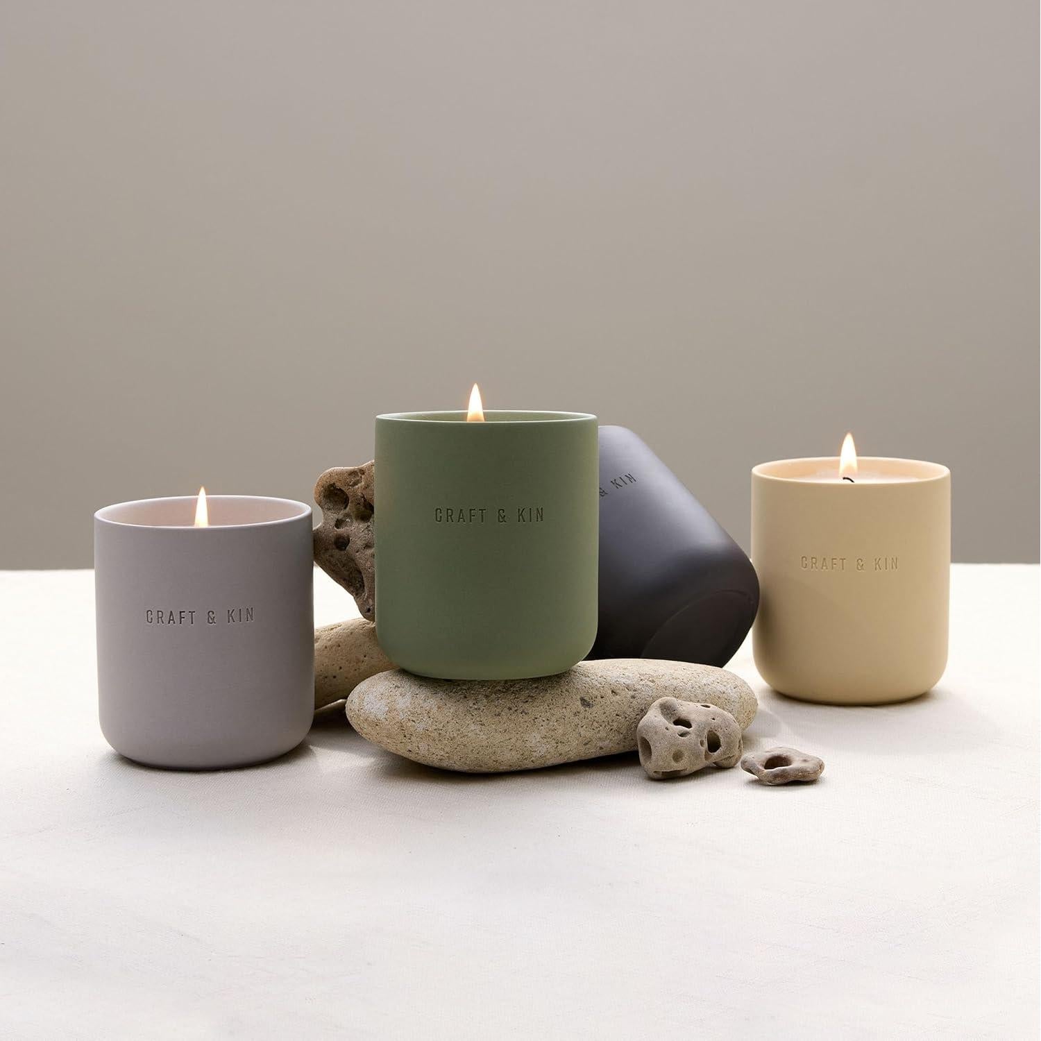 Juego de Velas Aromáticas Craft & Kin | 4 Velas 85g | Cera de Soja