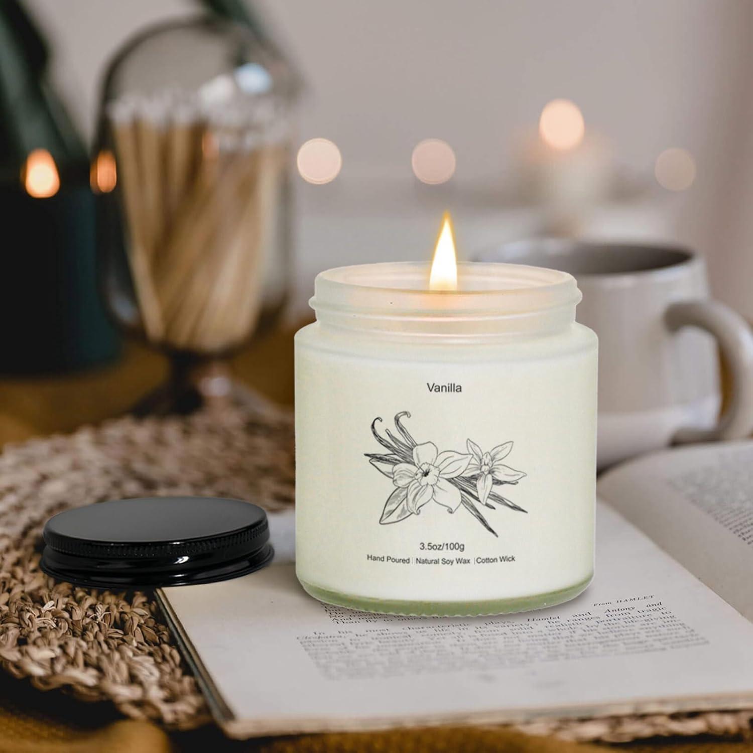 Set de 8 Velas Aromáticas de Cera de Soja - Regalos para Mujeres