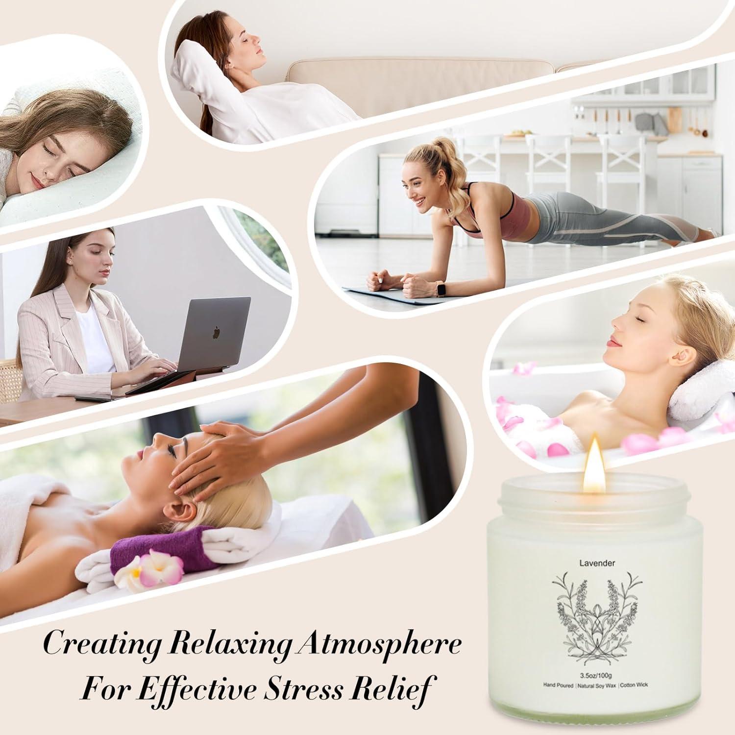 Set de 8 Velas Aromáticas de Cera de Soja - Regalos para Mujeres