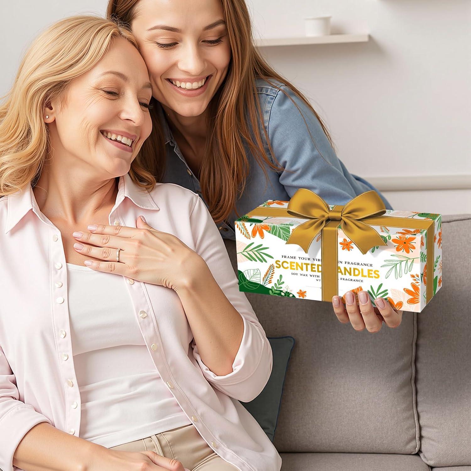 Set de 3 Velas Aromáticas de Soja LURNOFY 15Oz Lavanda/Vainilla/Rosa