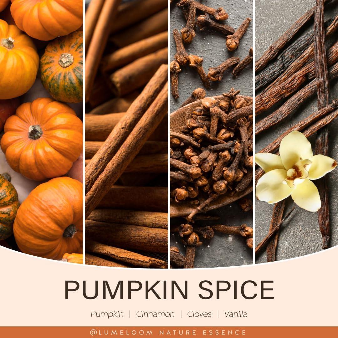 Vela Aromática de Calabaza LUMELOOM 9oz - Cera de Soja