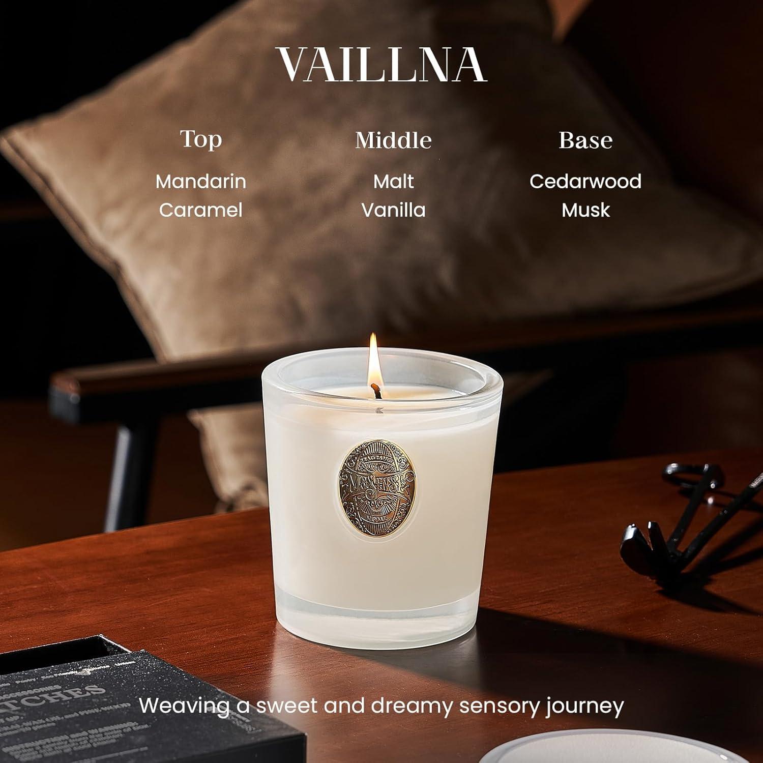 Vela Aromática Natural M&SENSE Sueño de Vainilla 260g 50H