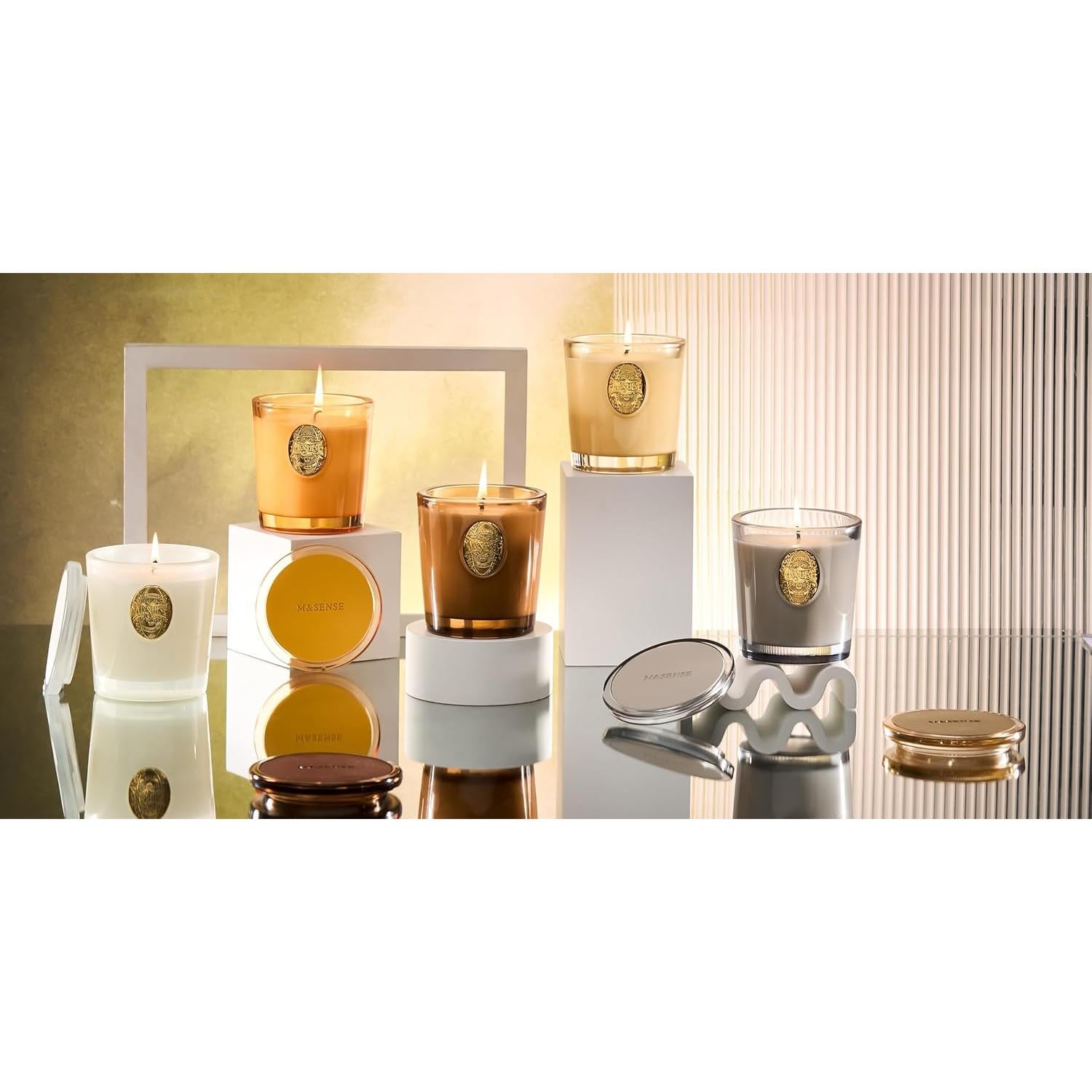 Vela Aromática Natural M&SENSE Sueño de Vainilla 260g 50H