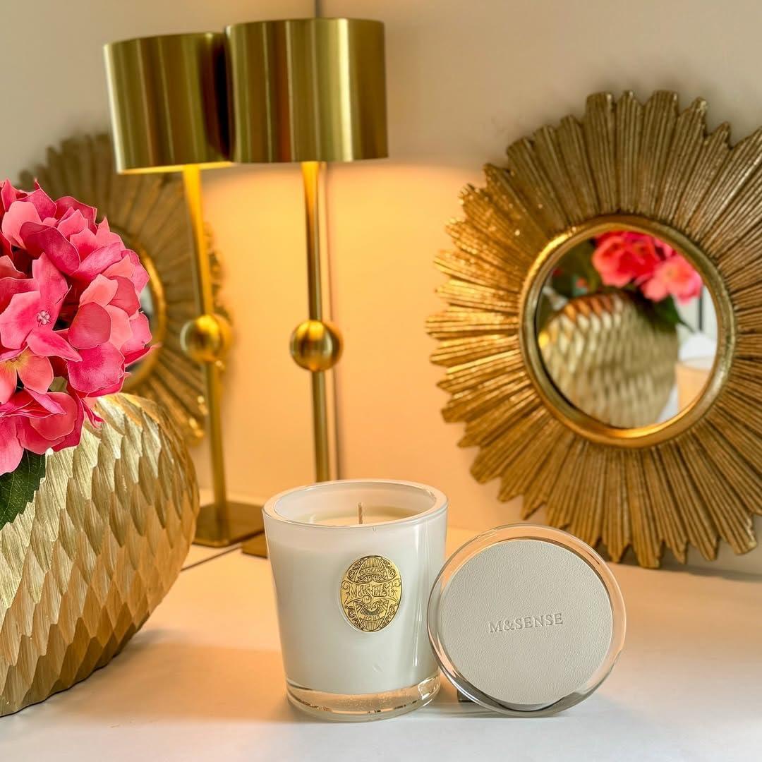 Vela Aromática Natural M&SENSE Sueño de Vainilla 260g 50H