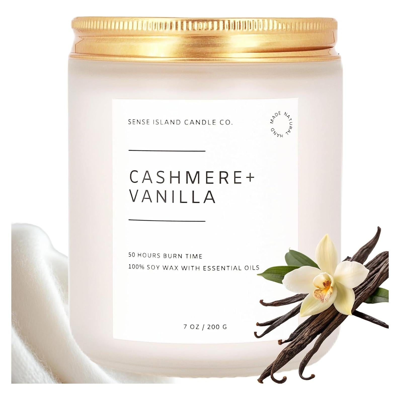 Vela Perfumada Sense Island Vainilla Cashmere 50+ Hrs