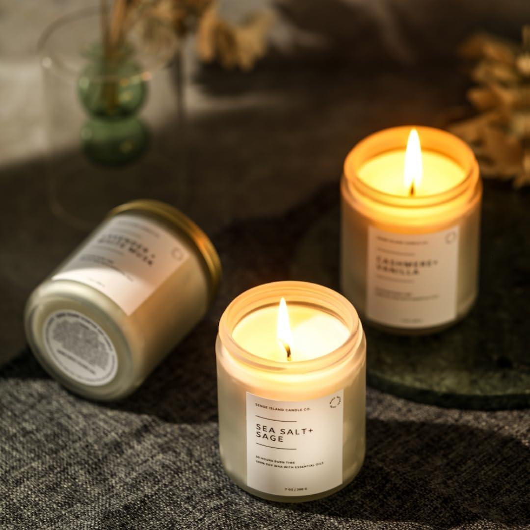 Vela Perfumada Sense Island Vainilla Cashmere 50+ Hrs