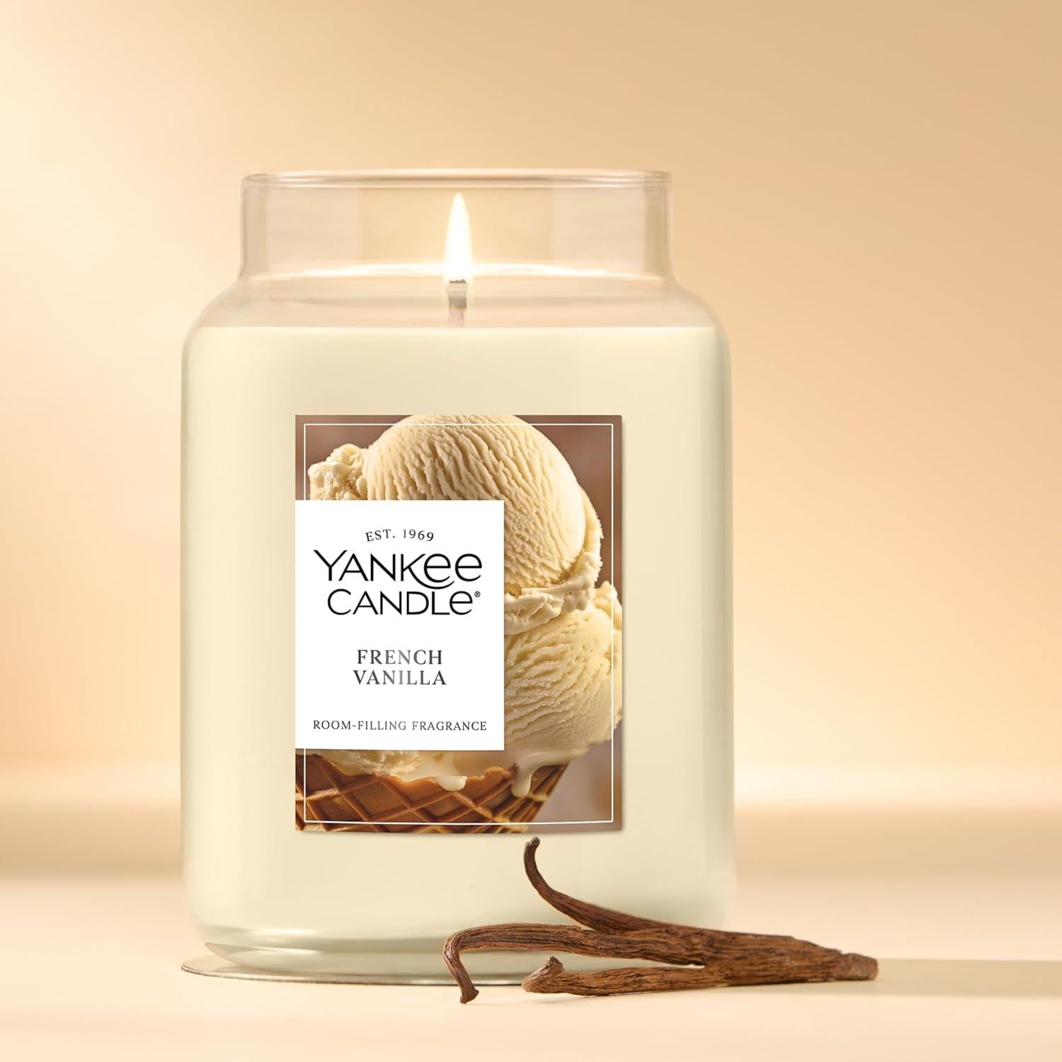 Vela Aromática Yankee Candle Vainilla Francesa Tarro Grande 622g