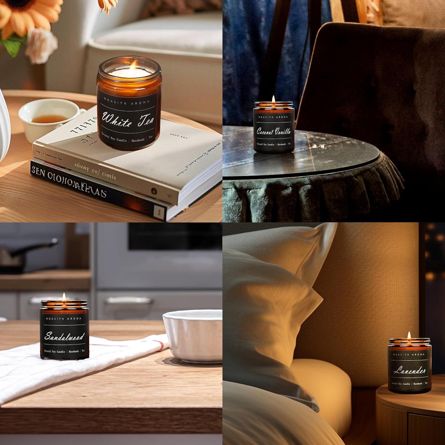 Vela Aromática de Sándalo MOASITN 198g Hecha a Mano