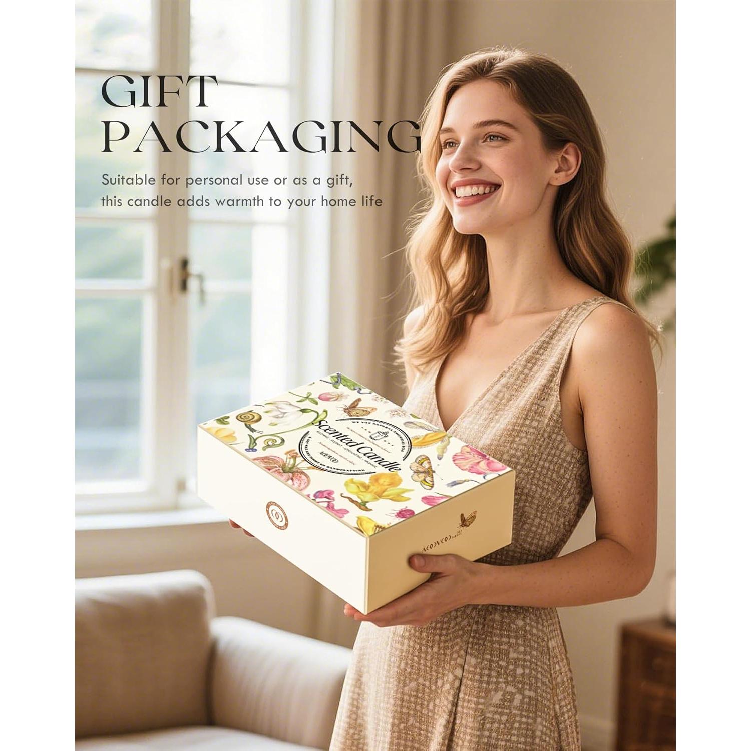 Set de 6 Velas Aromáticas AOOVOO de Soja - 300 Horas