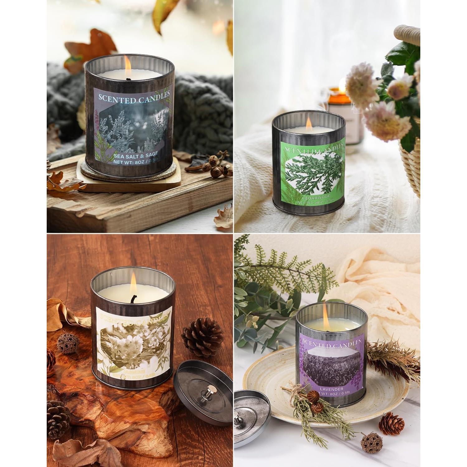 Vela Aromática de Soja CUKIY 8oz Lavanda 50h Quema