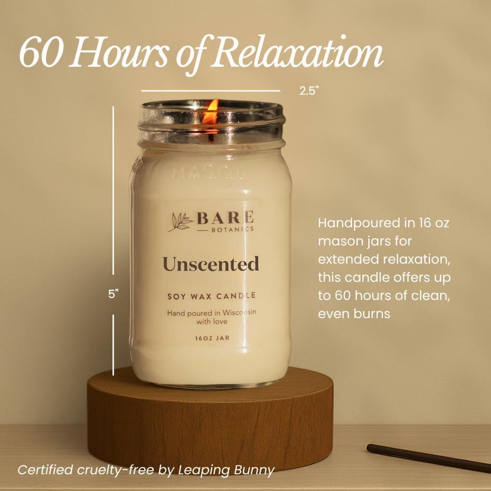 Vela Aromática de Soja Bare Botanics Yuzu Mandarin 16 oz