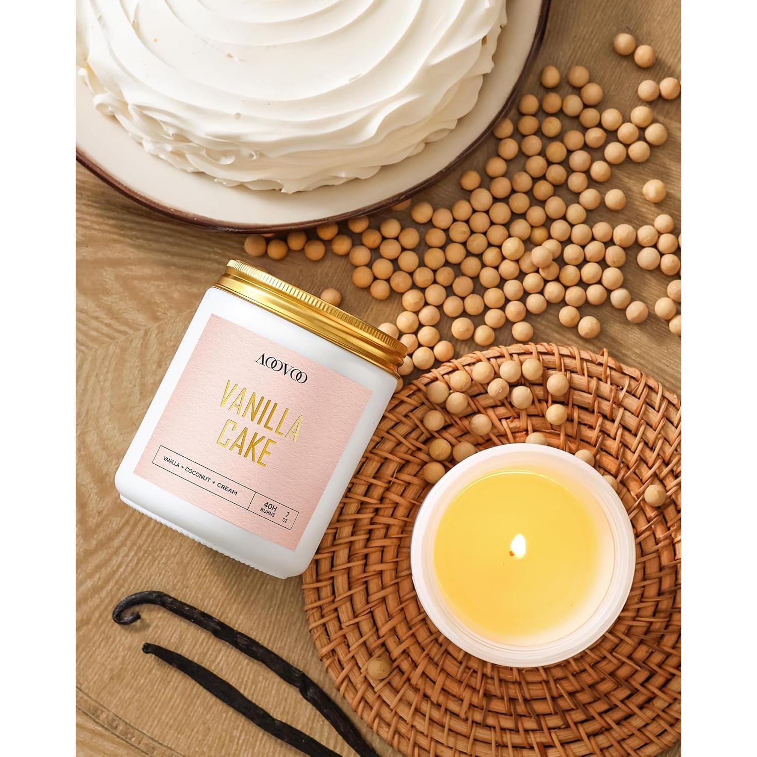 Conjunto de 6 Velas Aromáticas AOOVOO - Cera de Soja 1190g