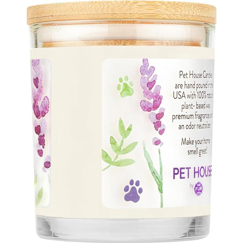 Vela Aromática para Mascotas One Fur All - Lavanda Té Verde - 226g