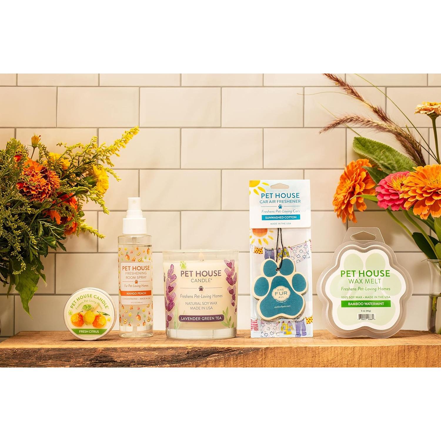 Vela Aromática para Mascotas One Fur All - Lavanda Té Verde - 226g