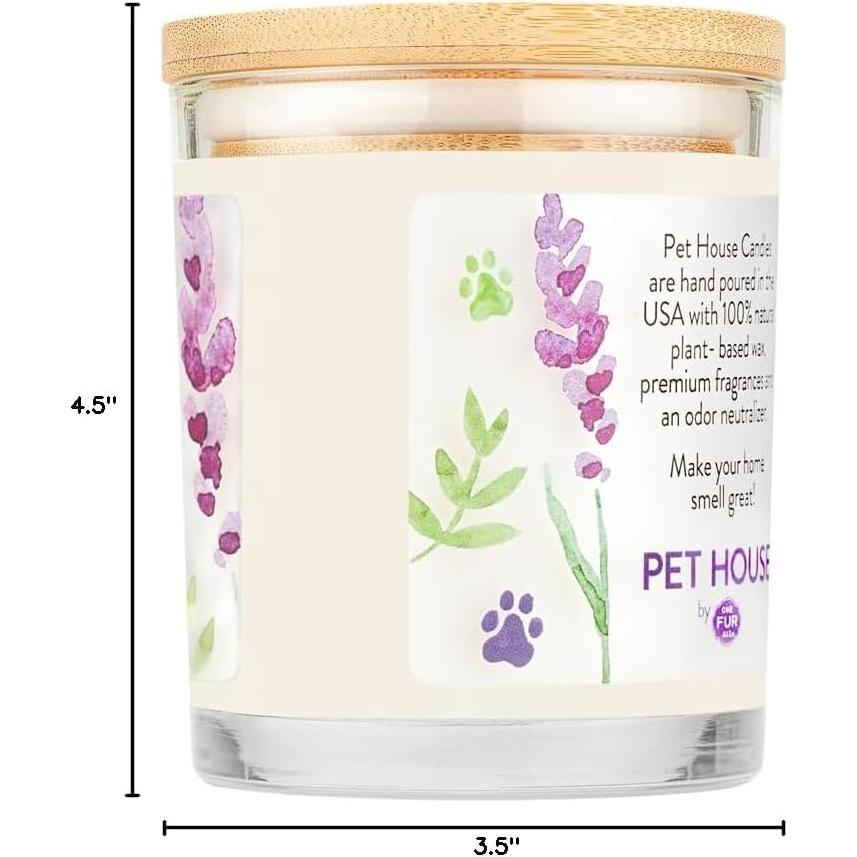 Vela Aromática para Mascotas One Fur All - Lavanda Té Verde - 226g