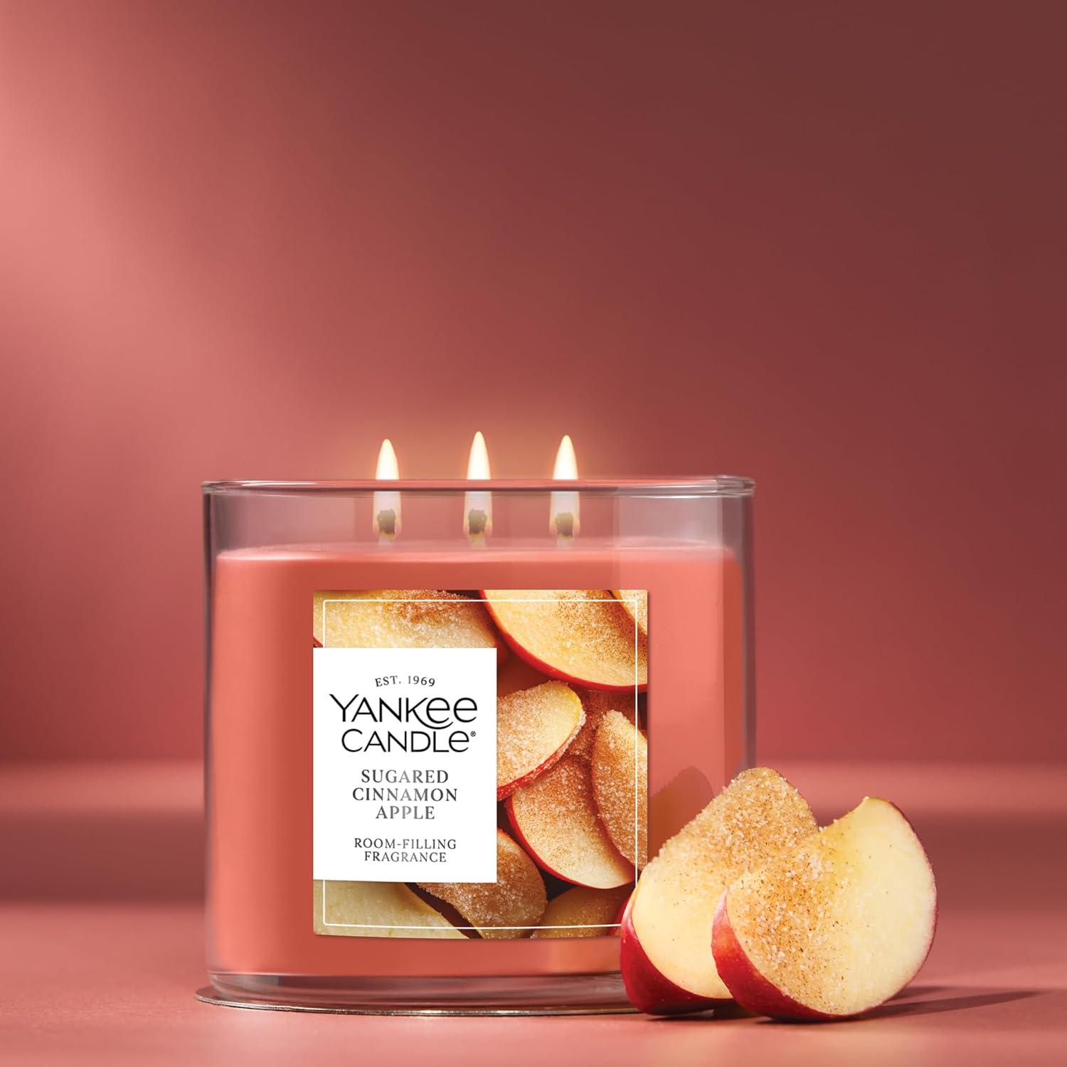 Vela Aromática Yankee Candle 3 Mechas Manzana Canela 411g