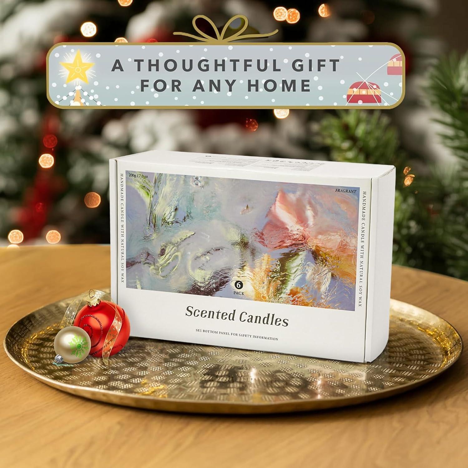 Set de 6 Velas Aromáticas Yinuo de Soja 198g - Regalo Ideal