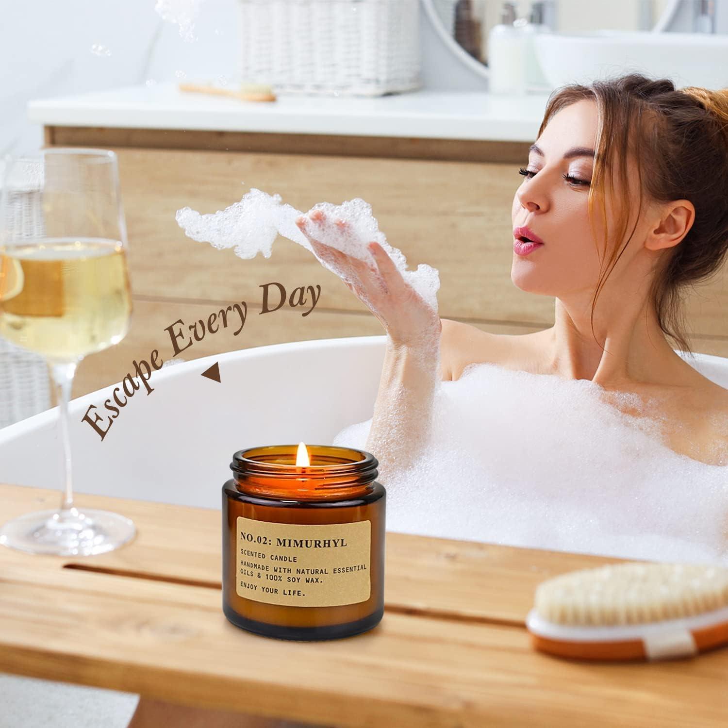 Set de 6 Velas Aromáticas de Cera de Soja Asoeosa - 150 Horas