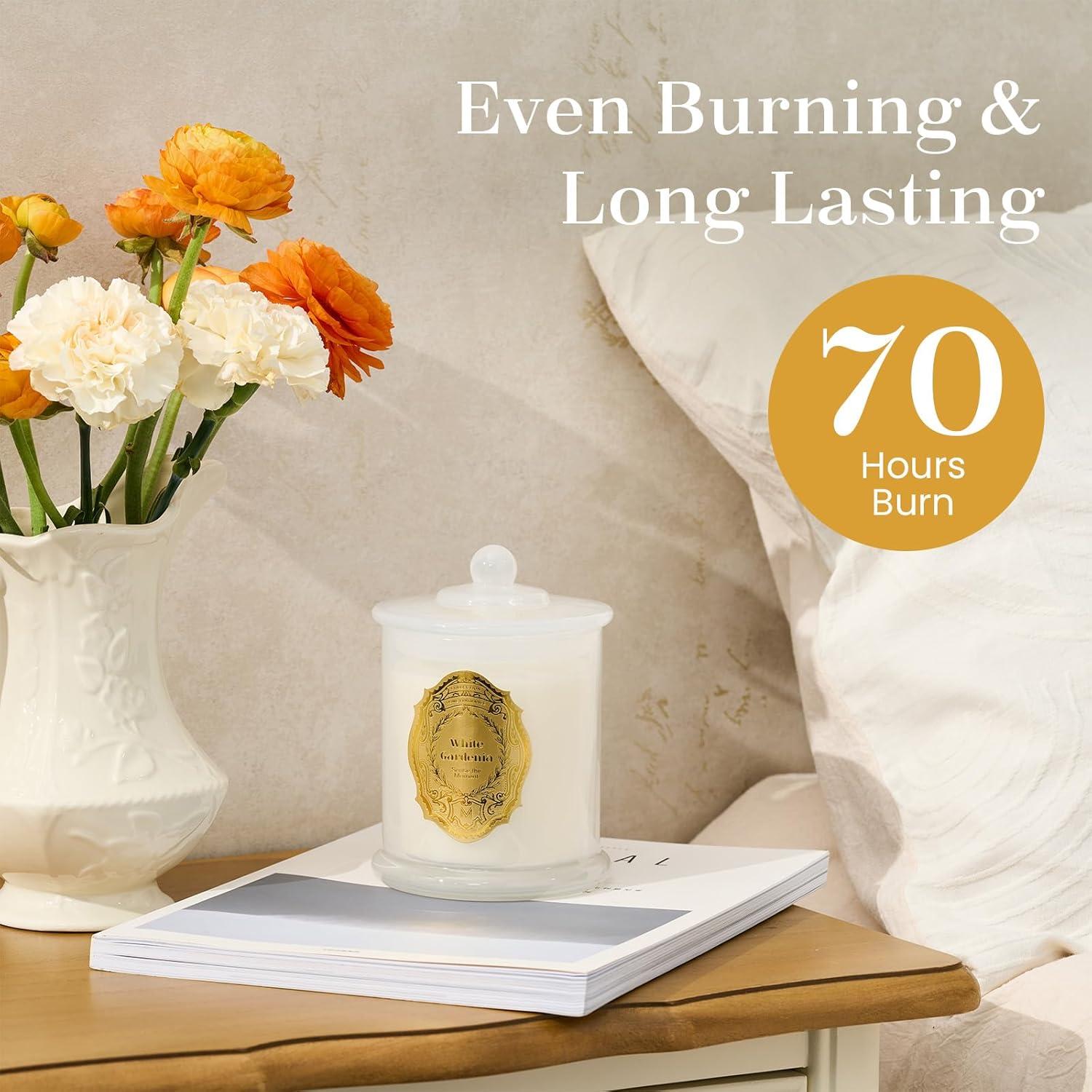 Velas Aromáticas M&SENSE Gardenia Blanca 360g 70 Horas