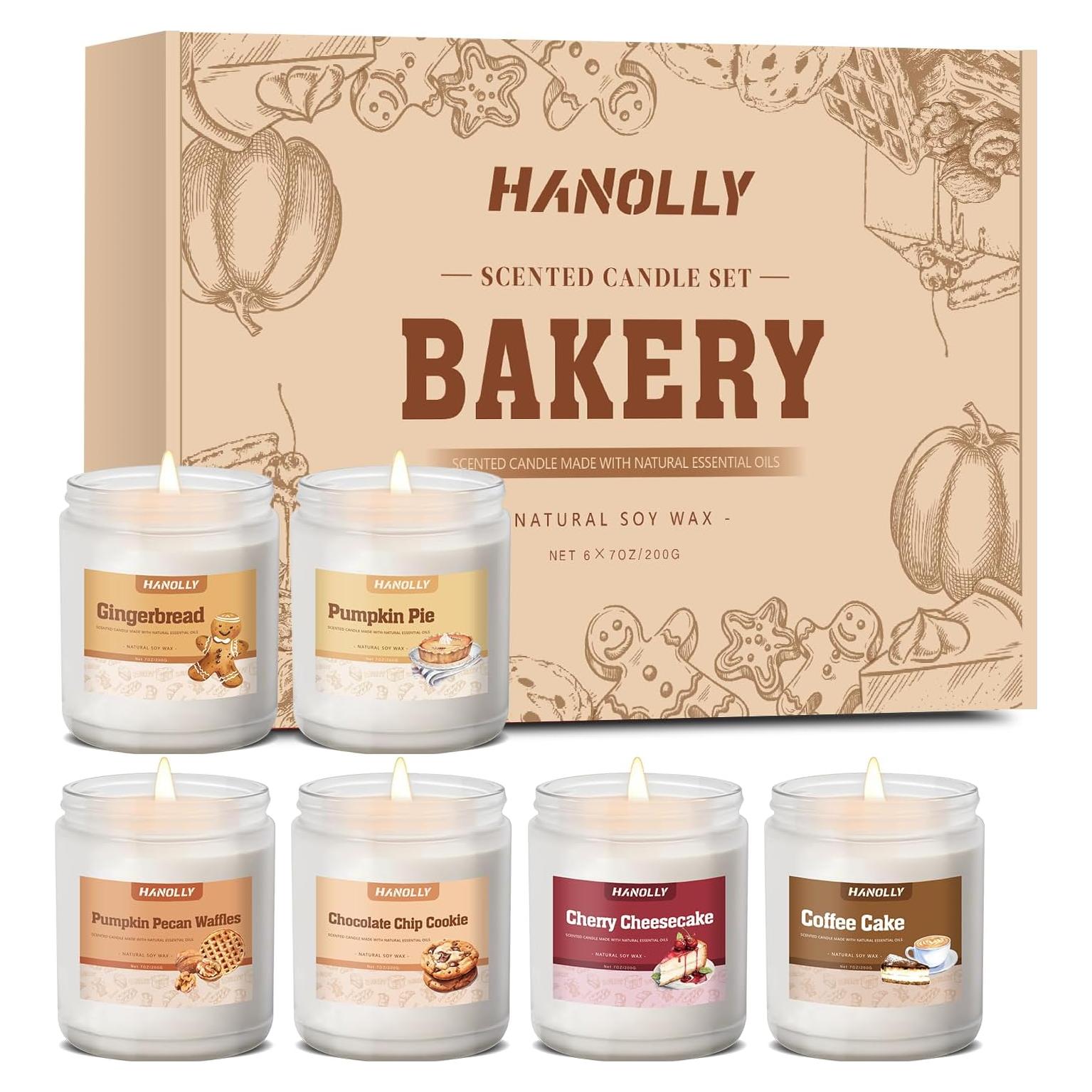 Set de 6 Velas Aromáticas de Panadería Hanolly - Otoño