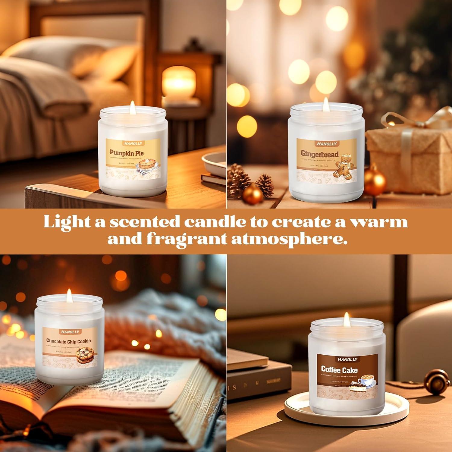 Set de 6 Velas Aromáticas de Panadería Hanolly - Otoño