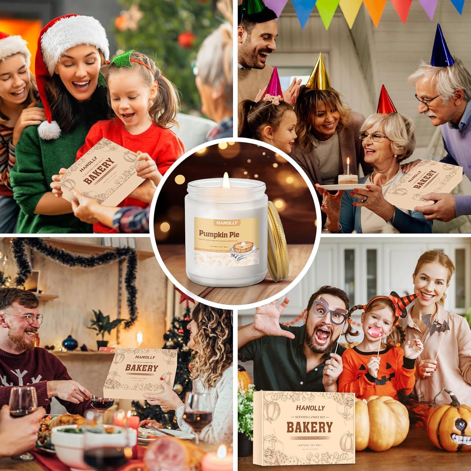 Set de 6 Velas Aromáticas de Panadería Hanolly - Otoño