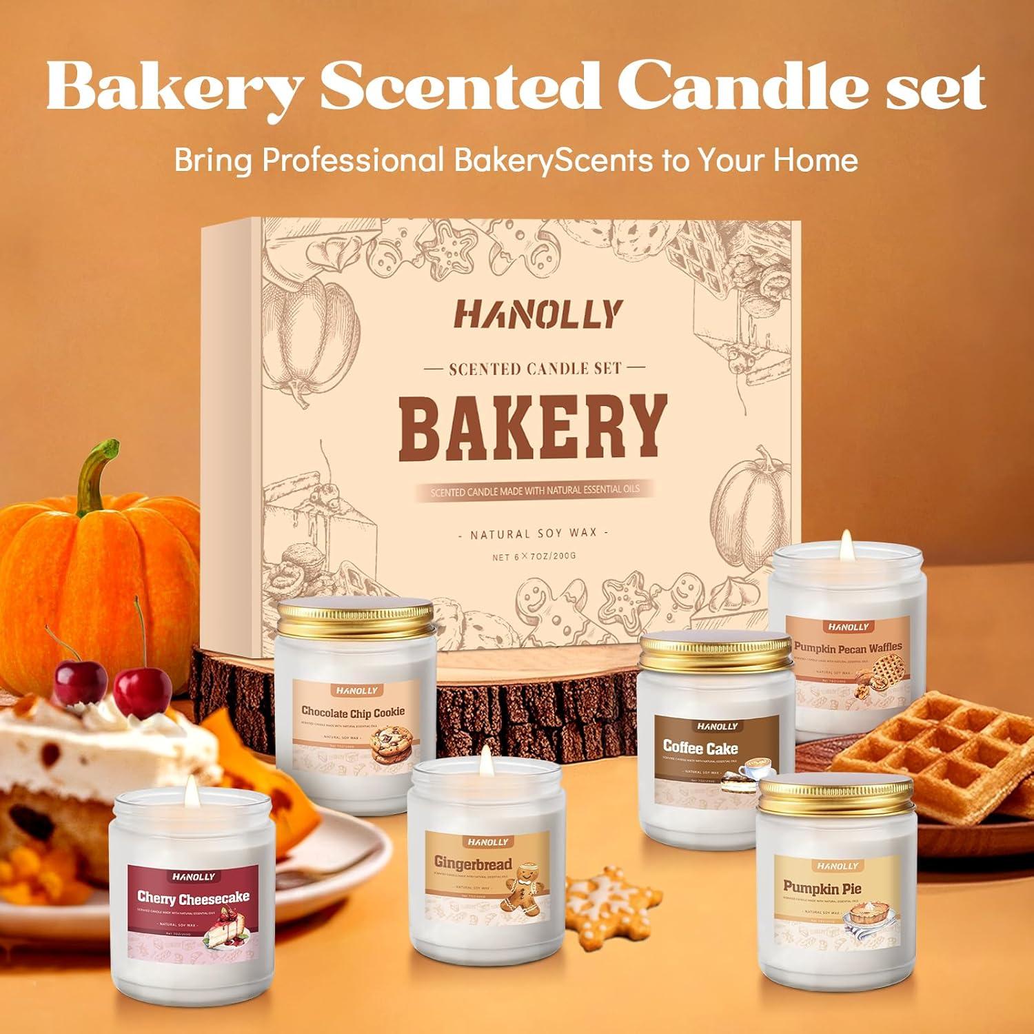 Set de 6 Velas Aromáticas de Panadería Hanolly - Otoño