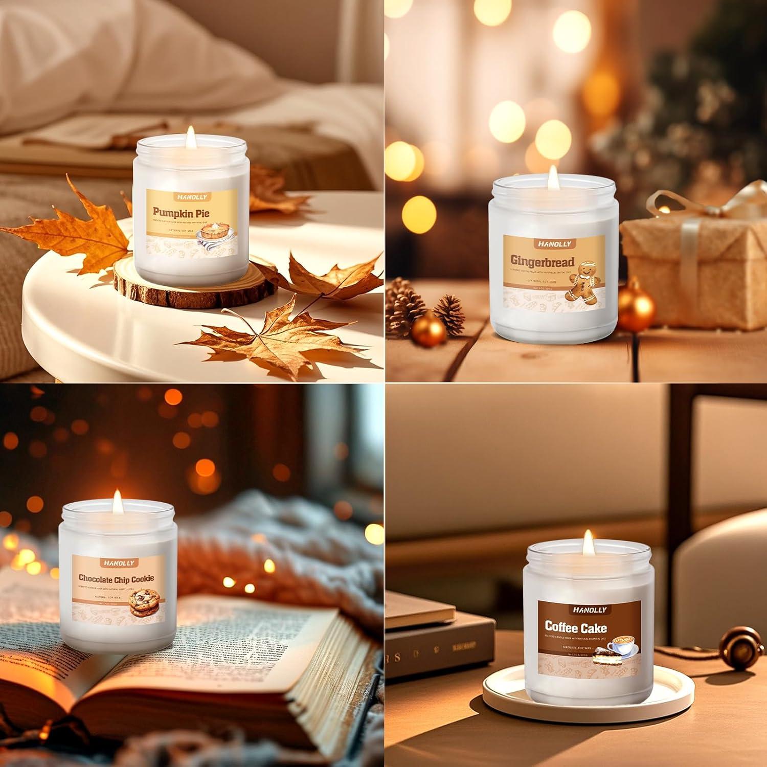 Set de 6 Velas Aromáticas de Panadería Hanolly - Otoño