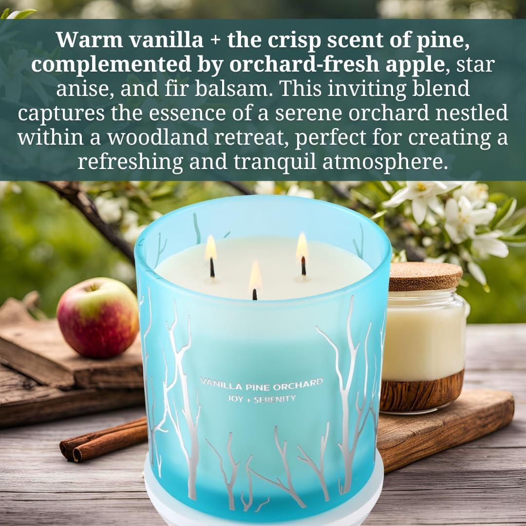 Vela Aromática de Soja GIFTAWAY 411 g 3 Mechas Vainilla Pino