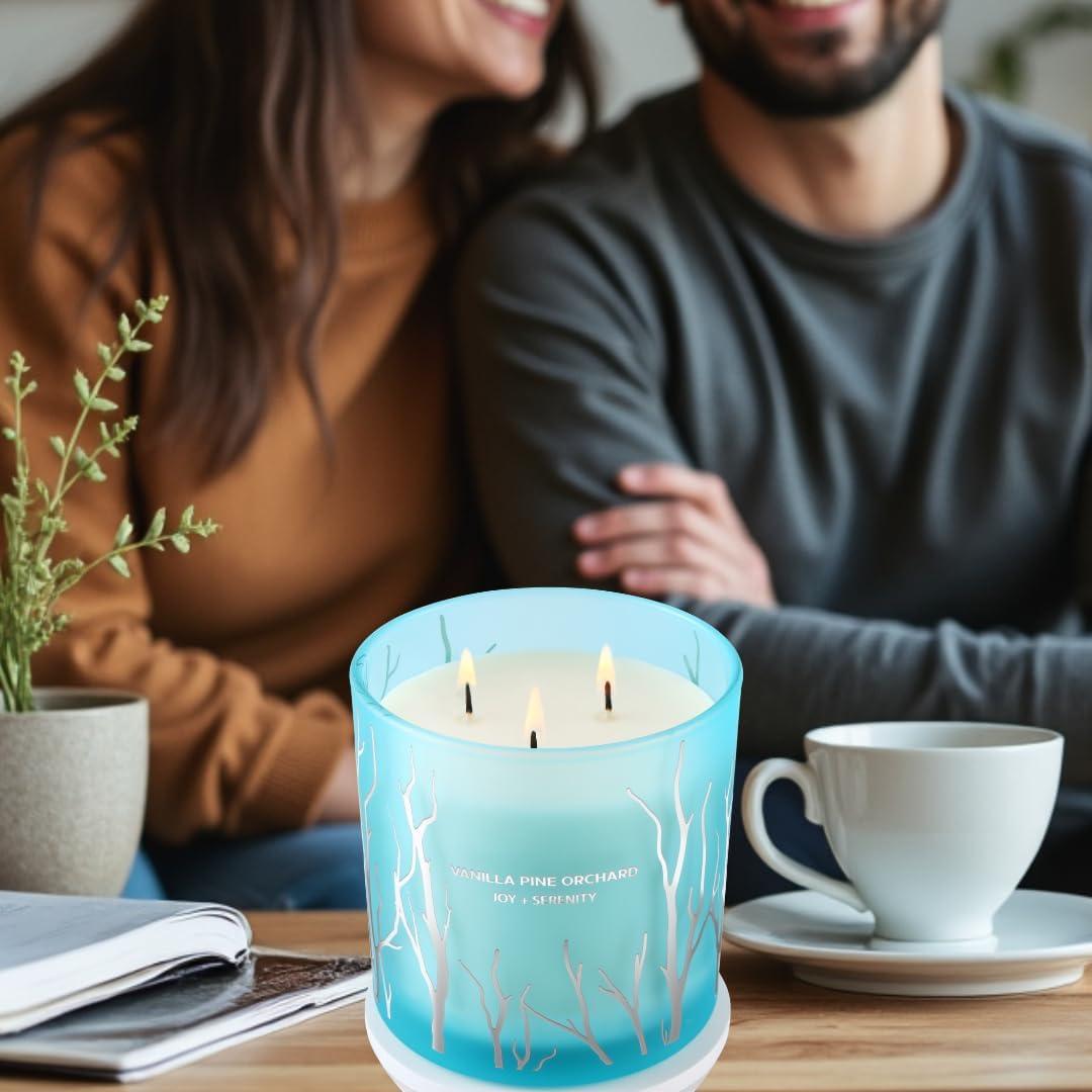 Vela Aromática de Soja GIFTAWAY 411 g 3 Mechas Vainilla Pino